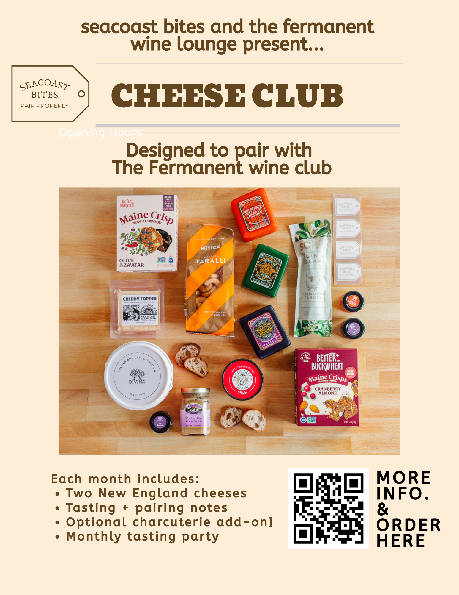 Cheese Club with Charcuterie